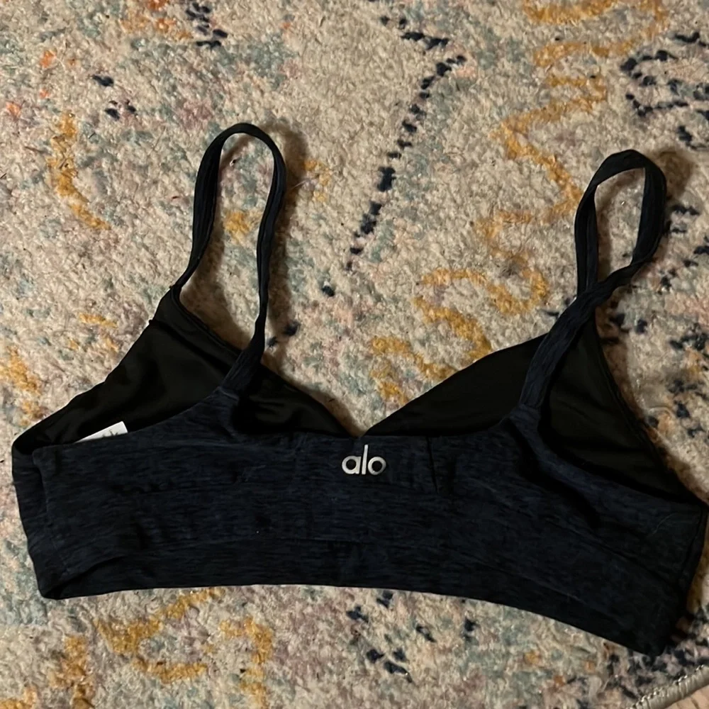 Alo Yoga‎ Lounge Bra in Rich Navy Heather nwot